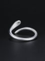 thumb Simple Slim Snake 925 Sterling Silver Opening Ring 2
