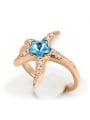 thumb Starfish Shaped Fashion Women Birthday Gift Ring 0