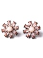 thumb Fresh and Lovely Alloy Flowers Stud Cluster earring 0