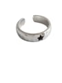 thumb 925 Sterling Silver With Antique Silver Plated Simplistic Star Free Size Rings 0