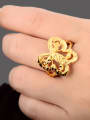 thumb Exquisite 24K Gold Plated Butterfly Shaped Copper Ring 2
