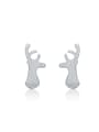 thumb Lovely Small Silver Tree -shape Stud Earrings 0