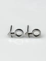 thumb Exquisite Men Arrow Shaped Stainless Steel Stud Earrings 1