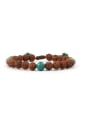 thumb Wooden Beads Stones Handmade Fashion Bracelet 0
