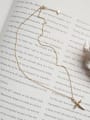 thumb Sterling silver cross gold necklace 2
