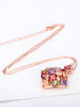 thumb Copper inlaid AAA colorful Zircon Necklace 1