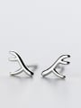 thumb Exquisite Antlers Shaped S925 Silver Stud Earrings 0