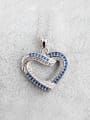 thumb Double Color Spinel Love Heart  White Zircon High-Quality Pendant 0