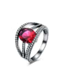 thumb Personalized Red Stone Rhinestones Ring 0