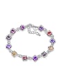 thumb Fashion Colorful Cubic Zirconias Copper Bracelet 0