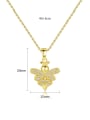 thumb Copper With  Cubic Zirconia Trendy Insect  honeybee Necklaces 3