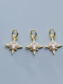 thumb 925 Sterling Silver With  Cubic Zirconia  Simplistic Star Pendants 4