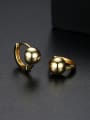 thumb Copper With Platinum Plated Casual Ball Stud Earrings 0