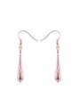 thumb Trendy Rose Gold Plated Water Drop Shaped Earrings 0