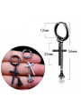 thumb Stainless Steel With Black Gun Plated Fashion Irregular ghost hand Earrings 2