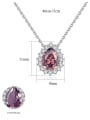 thumb 925 Sterling Silver With Cubic Zirconia Luxury Water Drop Necklaces 3