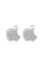 thumb Creative Apple Shaped Fashion Stud Earrings 0