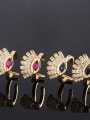 thumb Copper With Cubic Zirconia Fashion Evil Eye Stud Earrings 3