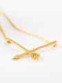 thumb Women Adjustable Length Arrow Shaped Necklace 1