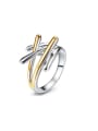 thumb Two color electroplated Cross Ring 0