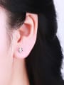 thumb Women 925 Silver Leaf Shaped stud Earring 1