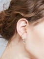 thumb Tiny Personalized Cubic Zirconias 925 Silver Stud Earrings 1
