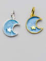 thumb 925 Sterling Silver With Silver Plated Fashion Moon Charms 2