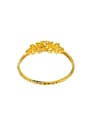 thumb Copper Alloy Gold Plated Ethnic Flower Bangle 2