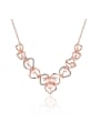 thumb Romantic Hollowed Women Flower Shaped Necklace 0