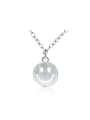thumb Small Smiling Face Pendant Clavicle Necklace 0