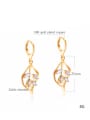 thumb Copper With 18k Gold Plated Fashion Leaf Earrings 1