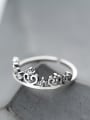 thumb All-match Crown Shaped Rhinestone S925 Silver Ring 1