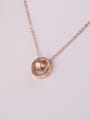 thumb Rose Gold Plated Fashion Simple Necklace 0