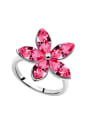 thumb Fashion Marquise austrian Crystals Flower Alloy Ring 3