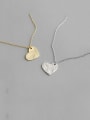 thumb 925 Sterling Silver With Smooth Simplistic Heart Locket Necklace 1