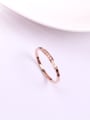 thumb Single Line Rhinestones Temperaments Ring 1