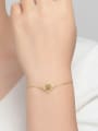 thumb Square Shaped Accessories Gold Plated Silver Bracelet 1