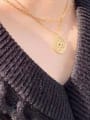 thumb Titanium With Gold Plated Cute Flower Necklaces 1