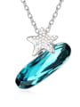 thumb Fashion Oval austrian Crystal Shiny Star Alloy Necklace 1