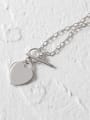 thumb Pure silver Simple Love Pendant Necklace 2