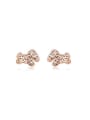 thumb Lovely Rose Gold Hollow Horse Shaped Stud Earrings 0