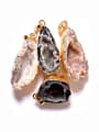 thumb Geometrical Natural Crystal Agate Stone Necklace 2