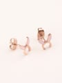 thumb Cute Rabbit Ears Stud Earrings 0