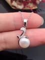 thumb Simple Freshwater Pearl Geometrical Necklace 1