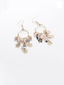 thumb Alloy With Imitation Gold Plated Bohemia Flower Chandelier Earrings 0