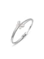 thumb Natural Style Butterfly Shaped Opal Bangle 0