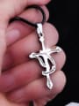 thumb Stainless Steel With Personality Geometric anchor Necklaces 2