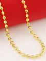 thumb Women Elegant 24K Gold Plated Tiny Bead Necklace 2