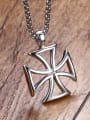 thumb Western Style Cross Pendant Men Necklace 0