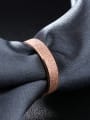 thumb Fashion Polish Rose Gold Plated Titanium Ring 0